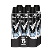 Rexona Invisible Desodorante Aerosol Antitranspirante para hombre Ice  200ml - Pack de 6