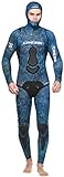 Cressi Apena Men Complete Wetsuit 3.5mm Traje Profesional de Apnea y Pesca, Hombre, Azul Camou, XL/5