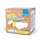 Flopp - Cápsulas Lavavajillas Ecológico | 110 Cápsulas con Envase Biodegradable | Etiqueta EU Ecolabel | Abrillantador con Protección del Cristal | Formula Vegana