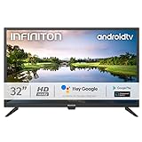 TV LED INFINITON 32' TV INTV-32LA HD - Android TV- Smart TV - TDT2 - WiFi - USB Grabador