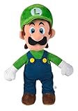 Simba- Peluche Luigi 50cm, Super Mario, Material Suave y Agradable, 100% Original, Apto para todas las Edades (109231014)