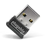 Plugable Micro Adaptador USB Bluetooth 4.0 de Baja energía (Compatible con Windows 10, 8.1, 8, 7, Linux; Compatible con Auriculares Bluetooth y estéreo)