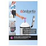 Brabantia 361982 Dispensador Bolsas de Basura, Blanco, 10-12 l