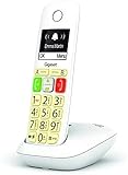 Gigaset E290 - Teléfono Fijo Inalámbrico con Teclas Grandes y Pantalla de Alta Visibilidad, Manos Libres, Compatible con audifonos