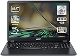 Acer Aspire 3 A315-56-38C7 - Ordenador Portátil 15.6” Full HD (Intel Core i3-1005G1, 4 GB RAM, 128GB SSD, Intel UHD Graphics, Sin Sistema Operativo) Negro - Teclado QWERTY Español