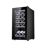Cecotec Vinoteca GrandSommelier 15000 Black Compressor. 15 Botellas, Compresor, Alto Rendimiento garantizado, Temperatura Regulable, Luz interior