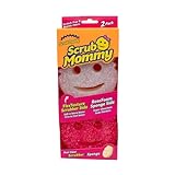 Scrub Daddy - Scrub Mommy Esponja de Doble Cara con Diferente Textura, para la Cocina, Colores Variados - 2 Pack