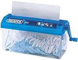 Draper Tools 69260 - Trituradora de papel con funcionamiento manual, color azul