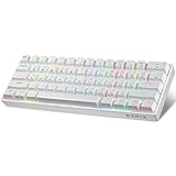 DIERYA DK61E Teclado Gaming Mecánico 60% con Hot-Swap Gateron Switches Optical Brown,Retroiluminación RGB,Keycaps PBT,Impermeable IPX4,Anti-Ghosting,61 Teclas Programables para Mac/Win/Gamers