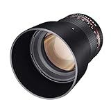 Samyang F1111206101 - Objetivo fotográfico DSLR para Sony E (Distancia Focal Fija 85mm, Apertura f/1.4-22 AS IF UMC, diámetro Filtro: 72mm), Negro