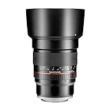 Samyang F1111206101 - Objetivo fotográfico DSLR para Sony E (Distancia Focal Fija 85mm, Apertura f/1.4-22 AS IF UMC, diámetro Filtro: 72mm), Negro