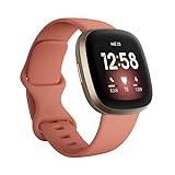 Fitbit Versa 3 - Smartwatch de salud y forma física con GPS integrado, análisis continuo de la frecuencia cardiaca, Alexa integrada y batería de +6 días, Rosa/Dorado
