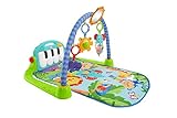 Fisher-Price Gimnasio-piano pataditas, manta de juego para bebé (Mattel BMH49)