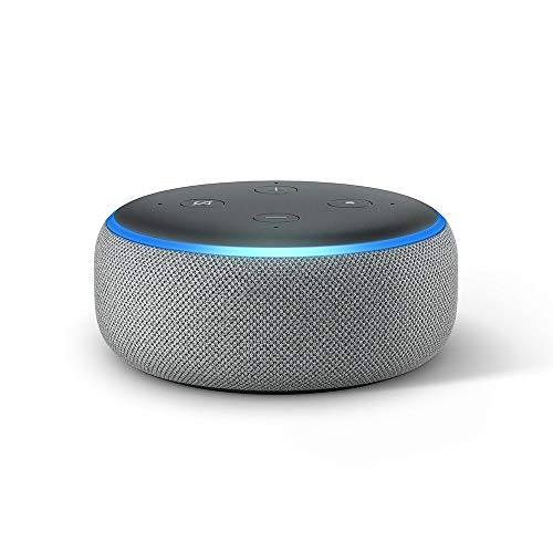 Echo Dot (3.ª generación) - Altavoz inteligente con Alexa, tela de color gris oscuro