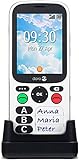 Doro 780X Teléfono Móvil 4G Dual SIM para Mayores con Teclado Simplificado, Botón de Asistencia, GPS y Base de Carga Ideal para Pérdida de Memoria [Versión Española] (Blanco)