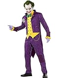 Funidelia | Disfraz de Joker - Arkham City para hombre ▶ Superhéroes, DC Comics, Villanos - Disfraz para adultos y divertidos accesorios para Fiestas, Carnaval y Halloween - Talla L - Morado