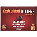 Original Edition by Exploding Kittens - Card Games for Adults Teens & Kids - Fun Family Games - A Russian Roulette Card Game, Multicolor