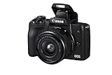 Canon EOS M50 - Kit de cámara EVIL de 24.1 MP y vídeo 4K con objetivo EF-M 15-45mm IS MM (pantalla táctil de 3', estabilizador óptico, Wifi), color negro