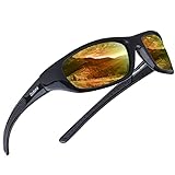Duduma Gafas de Sol Deportivas Polarizadas Para Hombre Perfectas Para Esquiar Golf Correr Ciclismo TR8116 Súper Liviana Para Hombre y Para Mujer
