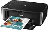 Canon Pixma MG3650S Impresora Multifunción 3 en 1, Sistema de Inyección de Tinta, Impresión, Escaneo y Copia, WiFi, Impresión a Doble Cara, Cartuchos Fine, Alimentación de Papel Frontal, Negro