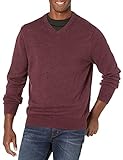 Amazon Essentials Midweight V-Neck Sweater pullover-sweaters, Burgundy, US (EU XS)