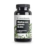 Biotina + Zinc + Selenio - 365 pastillas veganas (Suministro para 1+ año) - Vitaminas para el cabello - Apoya el crecimiento del pelo, fortalece la piel y las uñas - Sin aditivos
