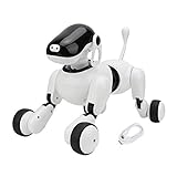 Modelo de Robot, Juego Inteligente de Juguetes de Perros con máquina táctil Inteligente eléctrica de Robot Inteligente de Baile multifunción con luz y Altavoz Bluetooth para niños