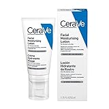CeraVe Crema facial hidratante para piel normal a seca, con 3 ceramidas esenciales y hialuron 52 ml