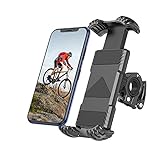 Riapow Soporte Movil Bicicleta Soporte Movil Moto Universal 360° Rotación Anti Vibración Porta Telefono Motocicleta Montaña Soporte para iPhone Samsung LG y 4.9-6.8' Móvil