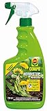 COMPO Herbistop Herbicida, Control de malas hierbas y antimusgo, Ingredientes naturales, Apto para jardinería exterior doméstica, 750 ml