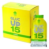 Gluc Up - Gluc Up 15, Complemento Alimenticio a Base de Glucosa, con 15 g de Glucosa, para las Bajadas de Glucosa, Sabor Limón - 20 Stick de 30 ml