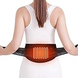 Cinturón de Cintura de Calefacción, Terapia de Calor para Cintura, Lumbar para la Espalda, Alivio del Dolor de Espalda, Abdominal y Estomacal, Hombres y Mujeres