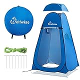 WolfWise Pop Up Utilitent - Privacidad portátil camping, ciclismo, inodoro, ducha, playa y cambiador de habitación, extra alto, espaciosa tienda de campaña.
