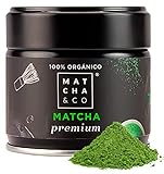 Matcha & CO Té Matcha Premium 100% Ecológico, Grado Premium Ceremonial, en Polvo Orgánico de Japón, 100% Natural, Té Verde, 30 Gramos