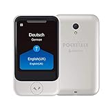 POCKETALK'S' Traductor de voz/camara Blanco - Dispositivo portátil de traducción bidireccional - Datos moviles incorporados (eSIM)