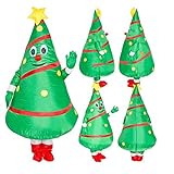 PUYEI Disfraz de árbol de Navidad inflable divertido disfraz de Navidad Cosplay accesorios para fiestas, vacaciones, decoración de Navidad