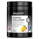 Polvo de colágeno marino puro noruego | Sabor a limón | Péptidos hidrolizados | de bacalao noruego, ártico y salvaje | Suplemento para la piel, cabello, tendones, ligamentos | 100% natural | 300 g