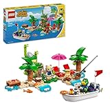 LEGO Animal Crossing Paseo en Barca con el Capitán Juguete de Construcción Creativa, 2 Minifiguras del Videojuego Inc. Munchi, Regalo de Cumpleaños para Niñas y Niños de 6 Años o Más 77048