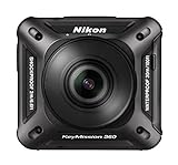 Nikon KeyMission 360 - Cámara de 21.14 MP (Resistencia al Agua, Polvo y a los Impactos, comunicaciones Bluetooth, Wi-Fi, NFC), Negro - con 2 Objetivos Nikkor de 8.7 mm