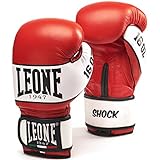Leone 1947 Shock guantes de boxeo., Unisex adulto, Shock, rojo