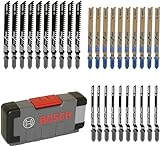 Bosch Professionnal Set Tough Box con 30 hojas de sierra calar Basic for Wood and Metal (para madera y metal, accesorios calar)