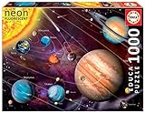 Educa - Puzzle de 1000 Piezas para Adultos | Sistema Solar con Efecto neón Que Brilla en la Oscuridad. Recomendado a Partir de 14 años (14461)