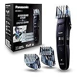 Panasonic ER-GB86-K503 - Recortadora Ideal Barbas Largas con Peine-Guía, 3 en 1 Cabello, Barba y Cuerpo