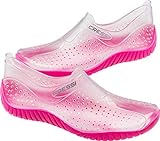 Cressi Water Shoes Escarpines para Todo Tipo de Deportes Acuáticos Juventud, Adultos Unisex, Transparente/Rosa, 39