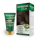 Pack Farmatint - Tinte 5N Castaño Claro + Acondicionador reparador - Color natural y duradero - Componentes vegetales y aceites naturales - Sin amoníaco - Dermatológicamente testado