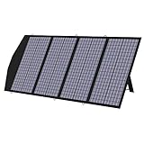 ALLPOWERS Panel Solar Plegable de 140 W Cargador Solar Plegable Panel Solar Portátil Celda Solar de EE. UU. con Salida MC-4, CC y USB para Camping Exterior RV Emergencia Central eléctrica portátil