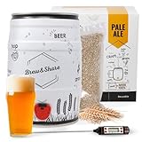 BNKR BEER Brew&Share | Kit para Hacer Cerveza Pale Ale | Fabricado en España | Tu Cerveza en 2 semanas. Elaboración con maltas. Fermentación en Barril. Materiales Reutilizables.