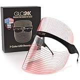 Máscara de belleza LED GLO24K de 7 colores. Tratamiento de spa de terapia de luz profesional para una piel radiante y radiante.