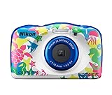 Nikon Coolpix W100 - Cámara digital compacta de 13.2 MP (pantalla LCD de 2.7', CMOS, Snapbridge, VR, objetivo Nikkor, USB, vídeo Full HD, WiFi), Marina
