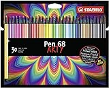 Rotulador premium STABILO Pen 68 ARTY - Estuche con 30 colores